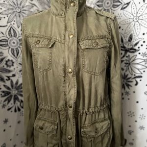 Max Jeans Cargo Jacket / Small / Military Green